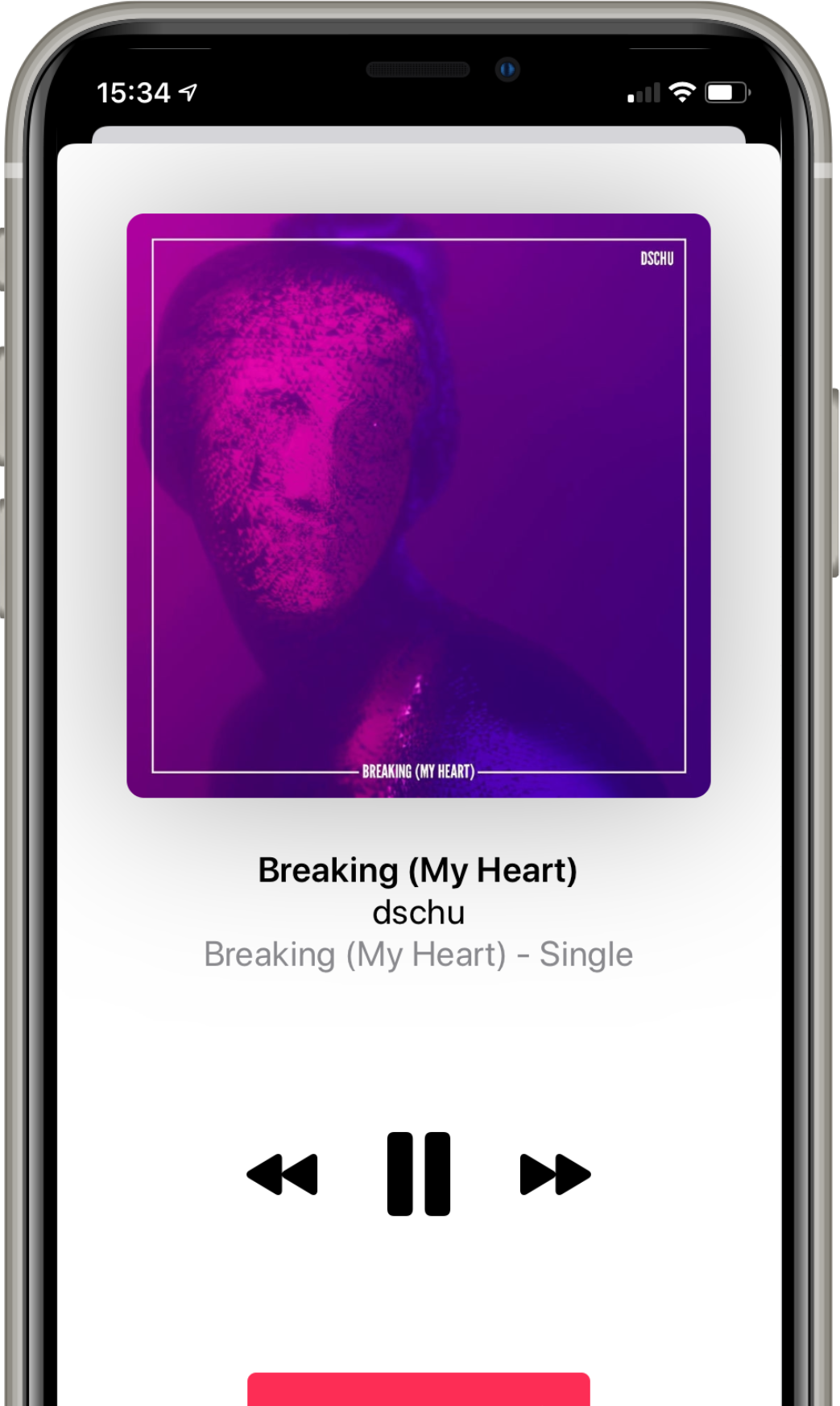 iDigMusic playing a scanned song